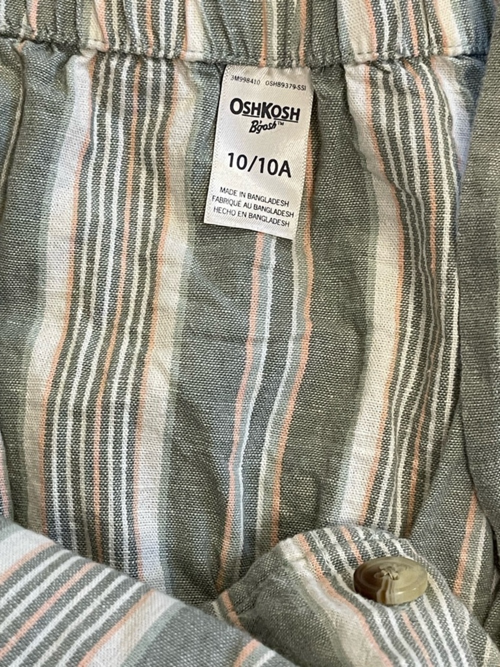 OshKosh B'gosh Gray & White Striped Girls' Cropped Jumper - Picture 5 of 6